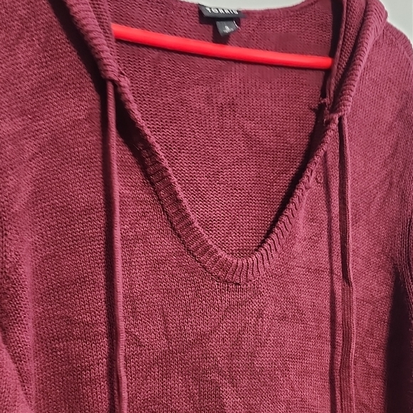 Torrid Burgundy Long Sleeve Hoodie Dress - Picture 5 of 9